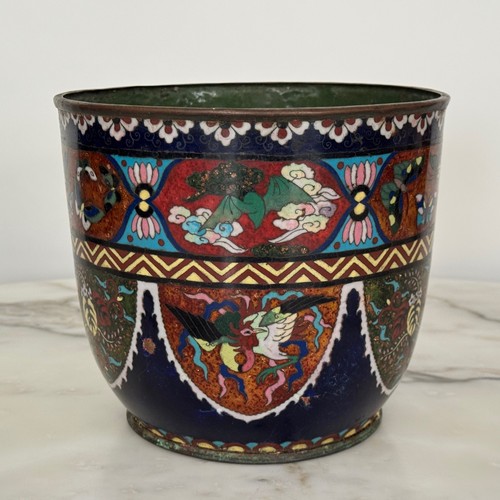Cache pot cloisonné - cache-pot, japon