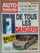 AUTO HEBDO N°701 8/11/1989 SALON DE TOKYO GOLF RALLYE OETTINGER CATERHAM SUPER 7