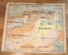 ANCIEN CARTE VIDAL LABLACHE-11 Algérie Tunisie-Armand COLIN