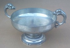 Coupelle de mariage mariés ÉTAINS DU MANOIR anses SANGLIER coupe déco table tin