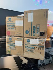 4 Cartouches  Toner Original Konica Minolta Bizhub C203 C253 P / TN-213 BK/C/M/Y