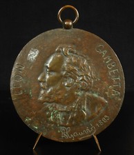 Médaille  Léon Gambetta A
