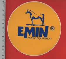 ❤ EMIN HORSE EQUIPEMENT - CHEVAL EQUITATION- AUTOCOLLANT VINTAGE ❤