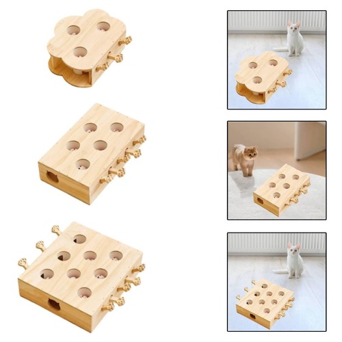 Jeu casse taupe bois - jeu,