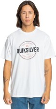 T-Shirt Quiksilver Circle Up Homme Blanc EQYZT07680 WBB0 M - XXL RRP 20 £