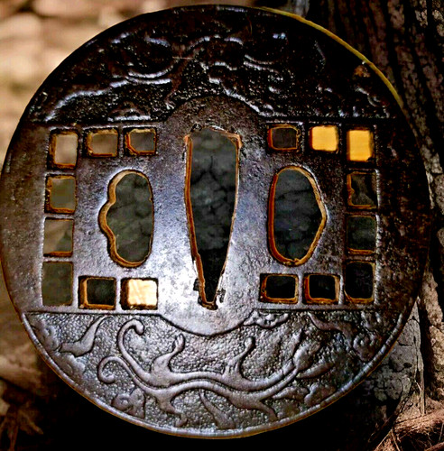 Tsuba sukashi katana - tsuba,