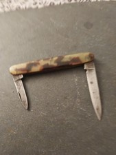 Ancien Couteau Pliant Bakelite Deux Lames