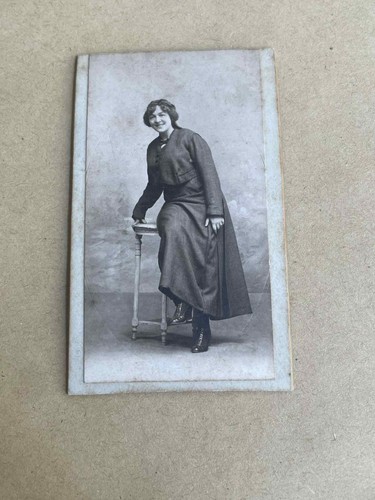 Ancienne photo contrecollee - photo,