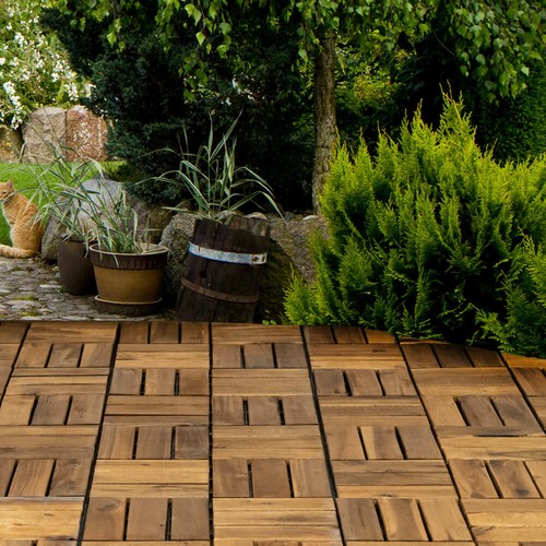 Carrelage bois acacia - carrelage,