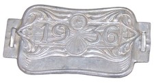 Plaque fiscale de vélo 1936