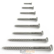 NO 6 VIS EN ACIER INOXYDABLE VIS À FENTES VIS EN BOIS TÊTE CONTRE-COUCHÉE