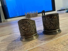 2 portes-verre soviétiques