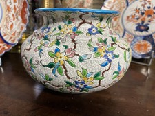 Cache-pot Emaux de Gien 19ème