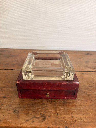 Cendrier verre epais moulé - verre,