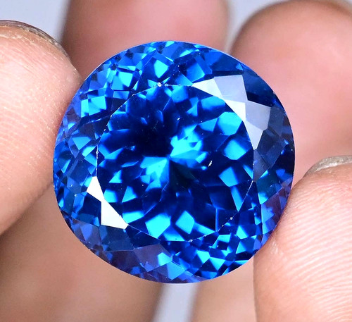 Zircon cambolite bleu - ct,