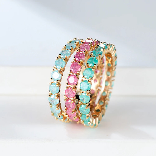 Bague éternité zircon - bague,