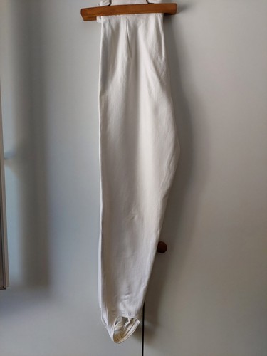 Pantalon vintage fuseau blanc - vintage,