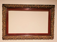 CADRE ANCIEN BOIS STUC DORÉ