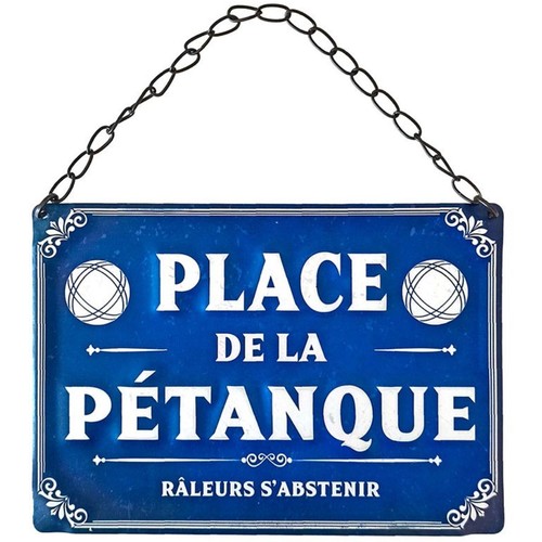 Plaque métallique place la - plaque,
