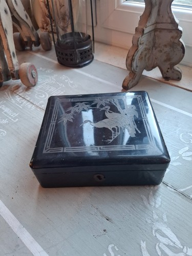Boite coffret ancien - , décor