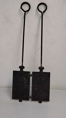 Ancien gaufrier moule a - ancien,