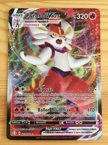 Carte pokémon pyrobut vmax - carte,