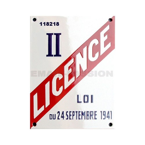Plaque émaillée