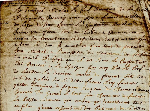 1728 bail une ferme dans - 1728, d'une