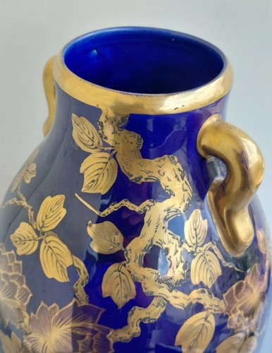Grand vase faïence de - -,