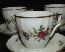 Porcelaine allemande BAVARIA GERMANY x6 Tasses à café & soucoupes (TBE)