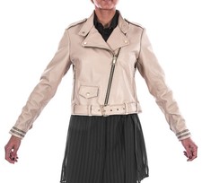 Veste En Cuir De Biker Pour