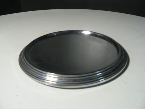 Plateau miroir rond art deco - miroir,