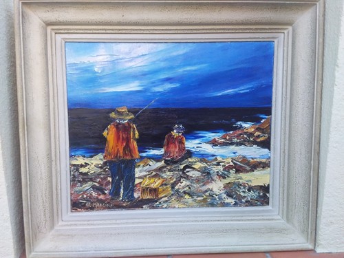 Tableau peinture huile - , sur