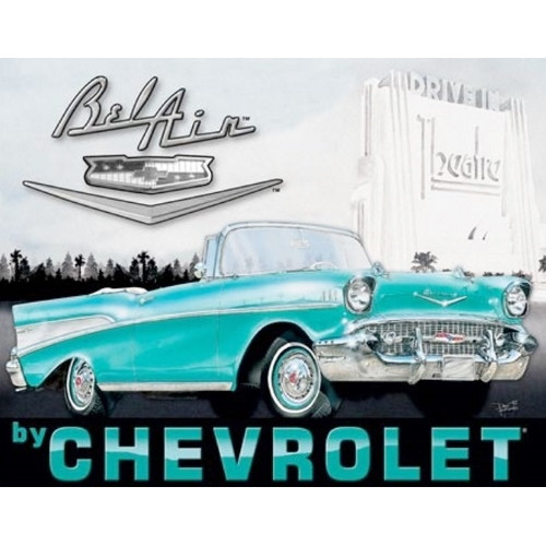 Plaque publicitaire chevrolet - publicitaire,