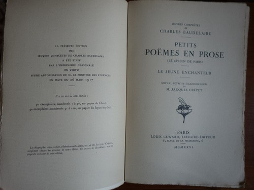 Petits poèmes prose de - prose,