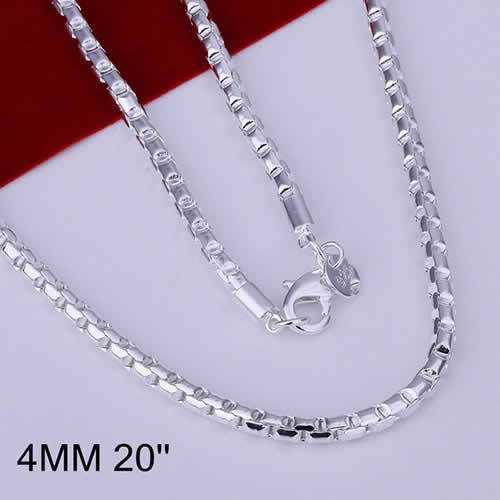 Chaine ronde plaqué - , argent