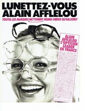 Publicité Advertising 077  1984  Alain Afflelou  optique  lunettes