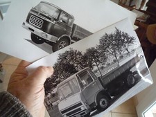 BERLIET deux Photos Camions LKW old trucks cliché et tirage anciens  18x24