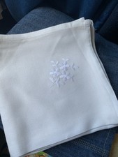 9 anciennes serviettes de table brodées