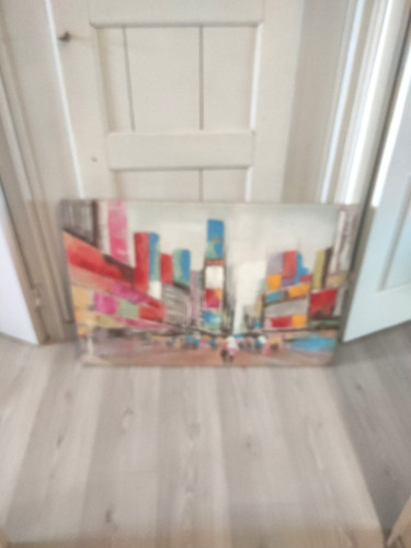 Ancien tableau huile sur toile - tableau,