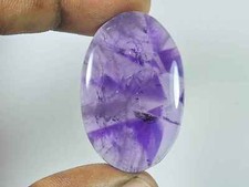 Cabochon de forme ovale en améthyste violette naturelle 26 x 40 mm pierre pré...