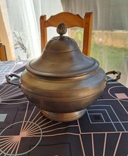 Soupière en étain ancien avec poinçon