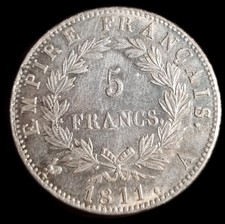 5 Francs 1811 A Napoléon Ier