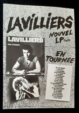 Publicité advert concert advertising BERNARD LAVILLIERS 1983 tournée française