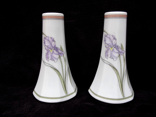 Paire vases décor - de,