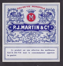 Ancienne étiquette Alcool