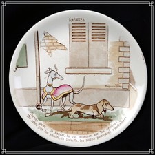 ASSIETTE EN FAIENCE DE