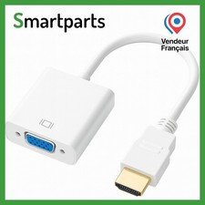 HDMI vers VGA 1080P Plaqué d'or Mâle à Femelle Câble Adaptateur Convertisseur Hd