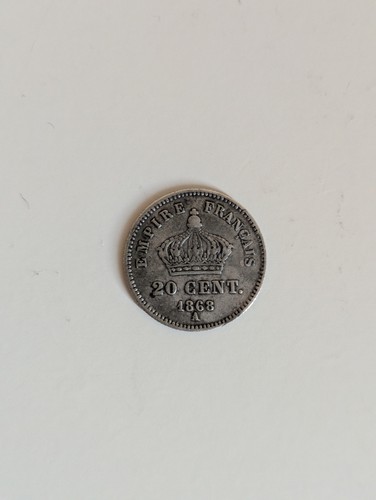 Piece centimes argent - 20,