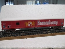 WAGON COUVERT A BOGIES A PAROIS COULISSANTES KRONENBOURG SNCF JOUEF HO OCCASION